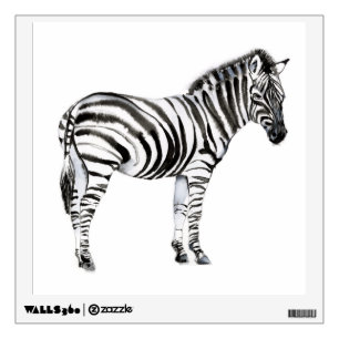 Standing Zebra Wall Decal