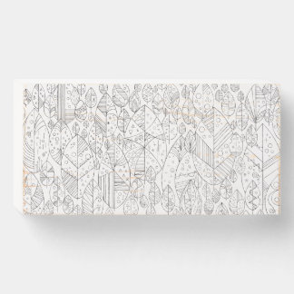 Stands tall. Leaf coloring Wood Box Sign