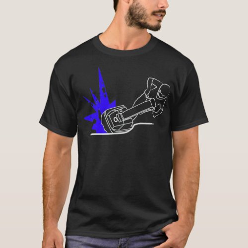 Standup Jet Ski Carving Rider JS550 Design T_Shirt