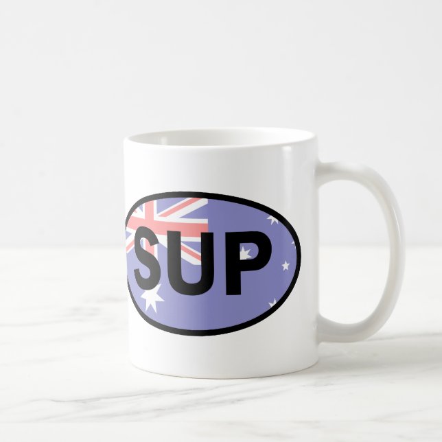 Standup Paddleboard Australia Flag Coffee Mug (Right)