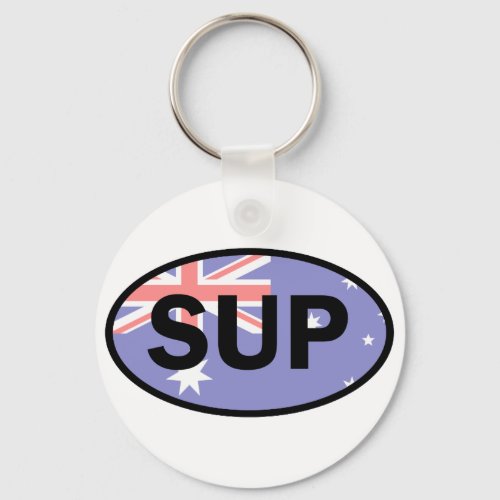 Standup Paddleboard Australia Flag Keychain
