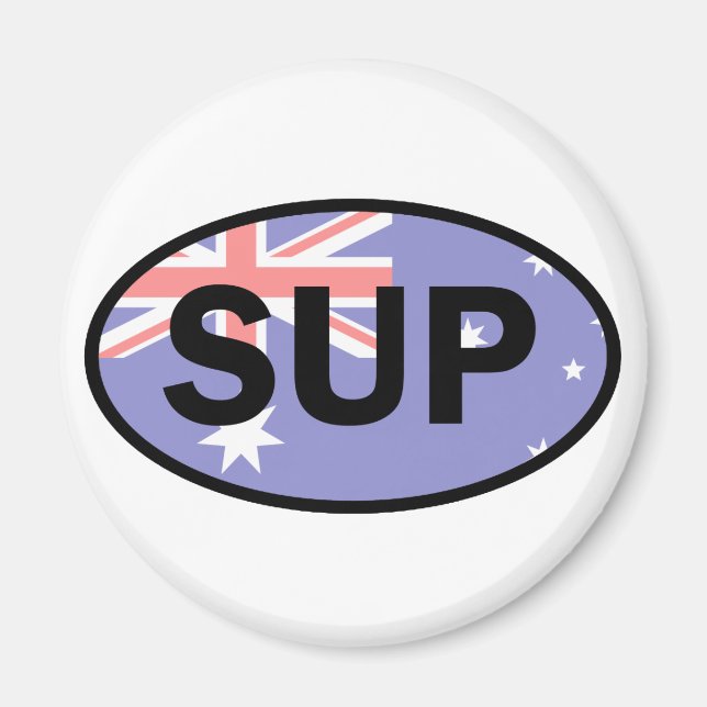 Standup Paddleboard Australia Flag Magnet (Front)