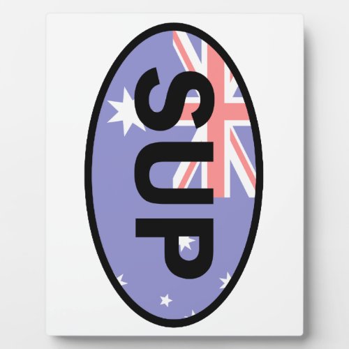 Standup Paddleboard Australia Flag Plaque