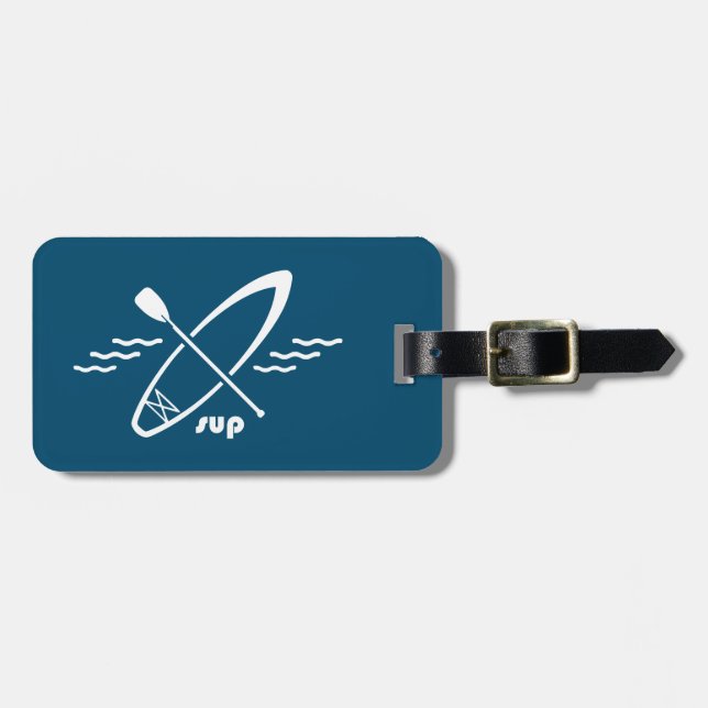 Standup Paddleboarding Luggage Tag (Front Horizontal)