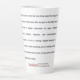 Stanford BAD Lab - Group Poem Latte Mug