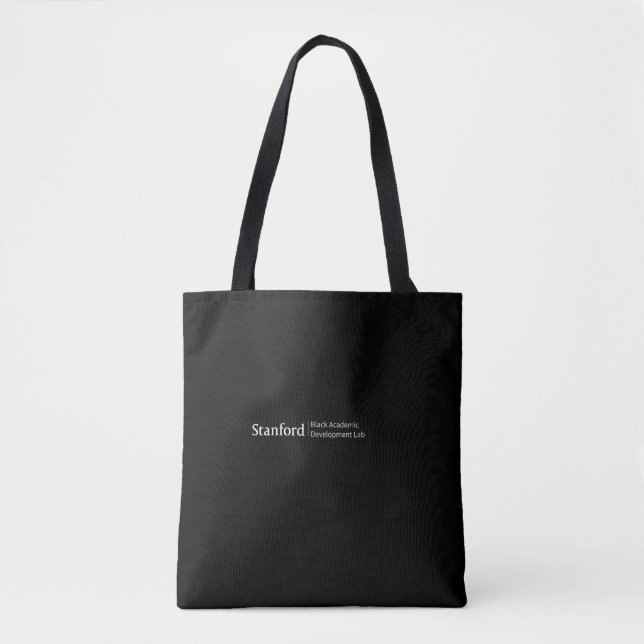 Stanford BAD Lab - White Marking on Black Tote (Front)