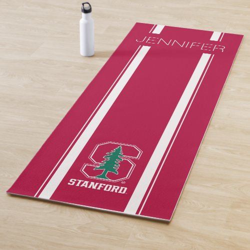 Stanford Block S with Tree  Add Your Name Yoga Mat