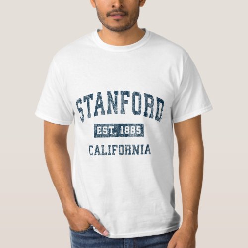 Stanford California CA Vintage Sports Design Navy  T_Shirt