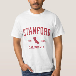 Stanford California CA Vintage Sports Design Red P T-Shirt