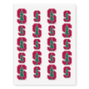 Stanford Cardinal Block S Temporary Tattoos