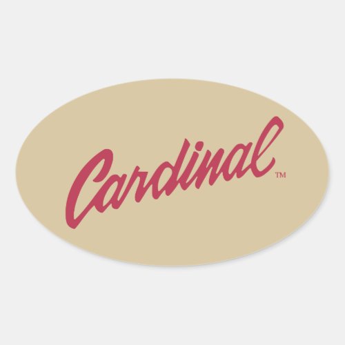 Stanford Cardinal Oval Sticker