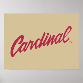 Stanford Cardinal Poster by Stanford at Zazzle