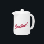 Stanford Cardinal Teapot<br><div class="desc">Check out these official Stanford University designs! Personalize your own Stanford merchandise on Zazzle.com! Click the Customize button to insert your own name, class year, or club to make a unique product. Try adding text using various fonts & view a preview of your design! Zazzle's easy to customize products have...</div>