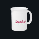 Stanford Drink Pitcher<br><div class="desc">Check out these official Stanford University designs! Personalize your own Stanford merchandise on Zazzle.com! Click the Customize button to insert your own name, class year, or club to make a unique product. Try adding text using various fonts & view a preview of your design! Zazzle's easy to customize products have...</div>
