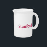 Stanford Drink Pitcher<br><div class="desc">Check out these official Stanford University designs! Personalize your own Stanford merchandise on Zazzle.com! Click the Customize button to insert your own name, class year, or club to make a unique product. Try adding text using various fonts & view a preview of your design! Zazzle's easy to customize products have...</div>