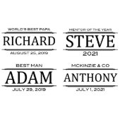 Stanford Groomsmen Wedding Pint Glass (Examples)