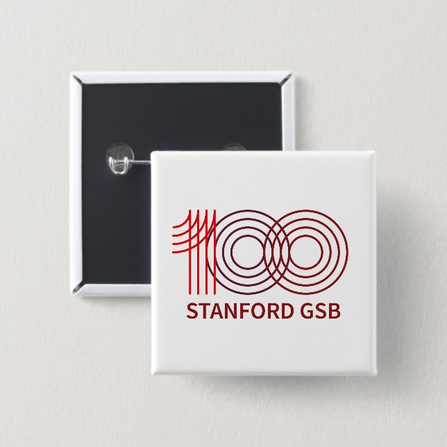 Stanford GSB 100th Anniversary Logo Button (Front & Back)