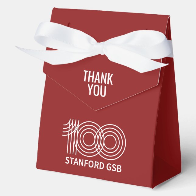 Stanford GSB 100th Anniversary Logo Favor Boxes (Front)