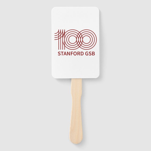Stanford GSB 100th Anniversary Logo Hand Fan (Front)