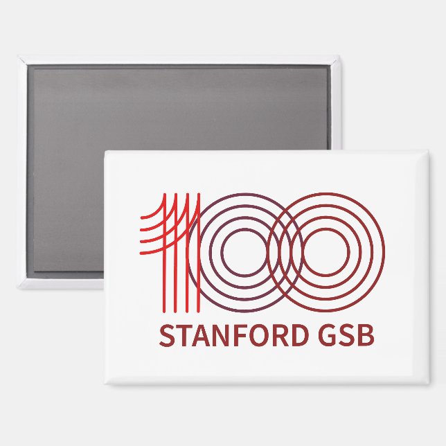Stanford GSB 100th Anniversary Logo Magnet (Front/Back)