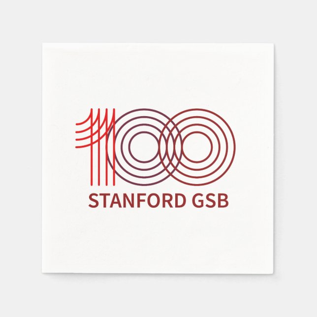 Stanford GSB 100th Anniversary Logo Napkins (Front)