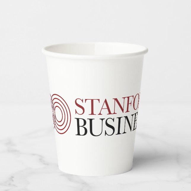 Stanford GSB 100th Anniversary Logo Paper Cups (Left)
