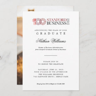 Stanford GSB Custom Graduation Photo Announcement