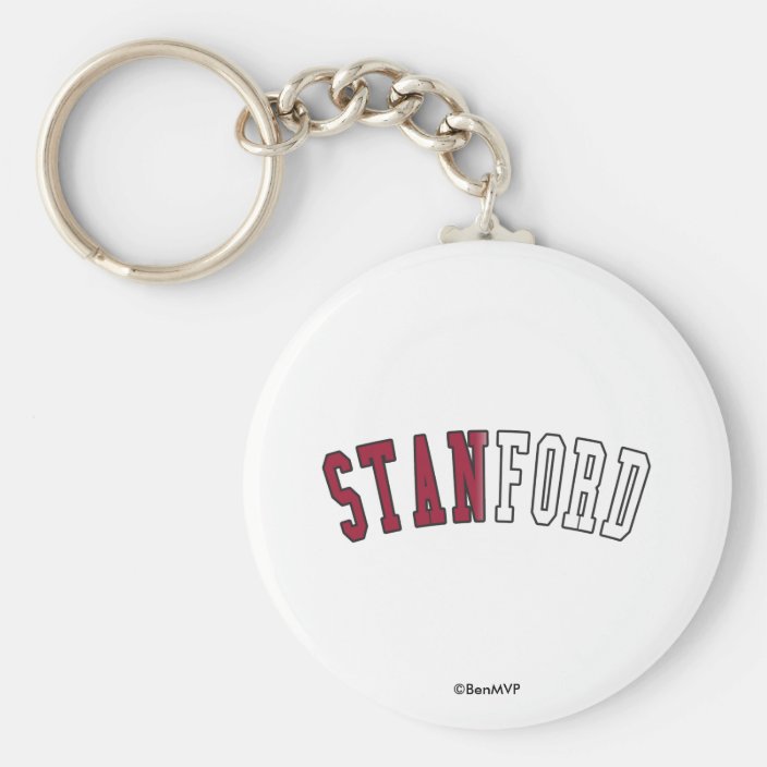 Stanford in California State Flag Colors Key Chain