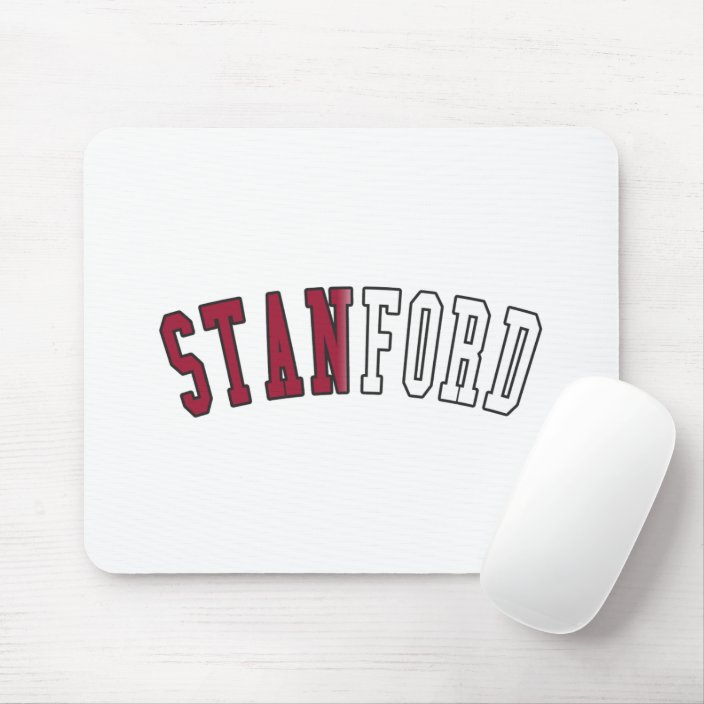 Stanford in California State Flag Colors Mouse Pad