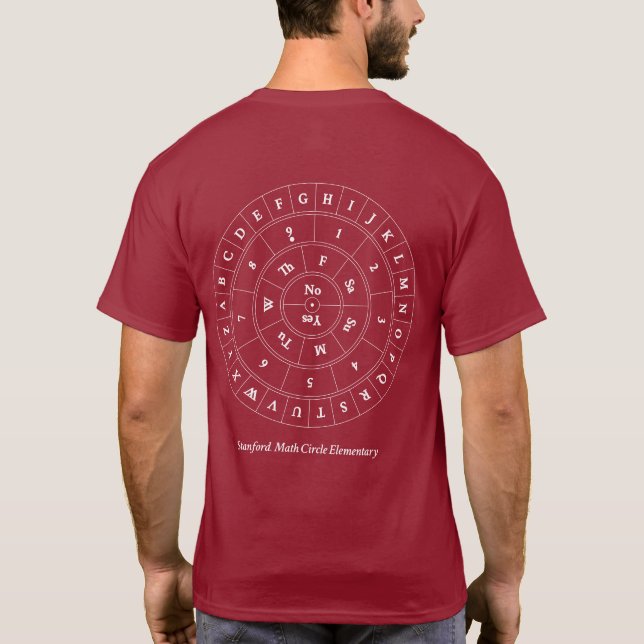 Stanford Math Circle Elementary T-Shirt (Back)