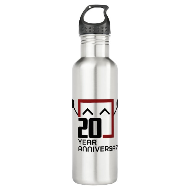 Stanford Online High School | 20 Years Stainless Steel Water Bottle (Front)