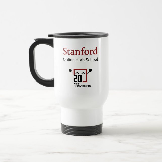 Stanford Online High School | 20 Years Travel Mug (Left)