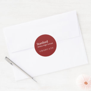 Stanford Online High School Graduate Classic Round Sticker