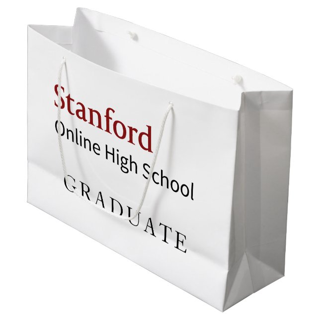 Stanford Online High School Graduate Large Gift Bag (Front Angled)