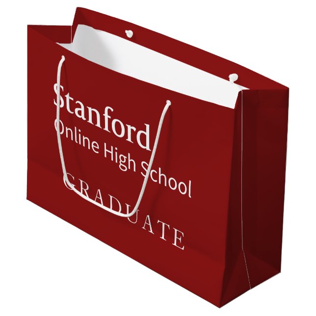 Stanford Online High School Graduate Large Gift Bag (Front Angled)