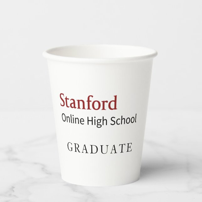 Stanford Online High School Graduate Paper Cups (Front)