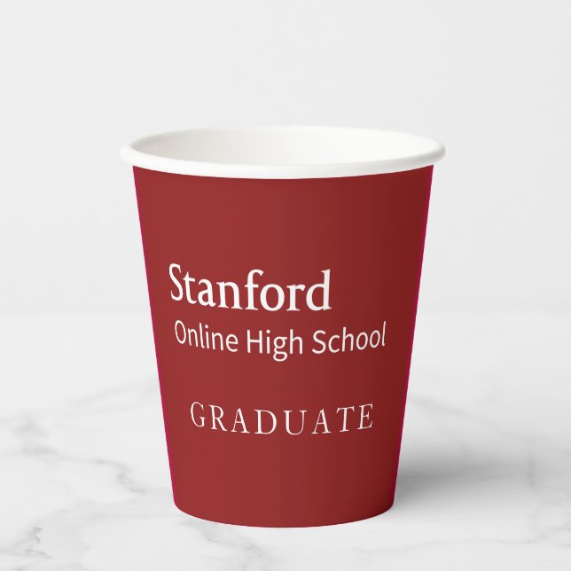 Stanford Online High School Graduate Paper Cups (Front)