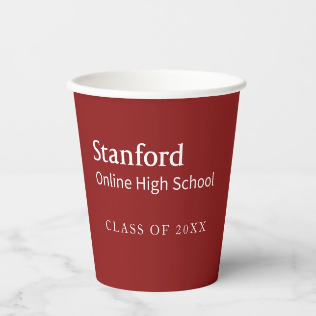 Stanford Online High School Graduate Paper Cups (Front)