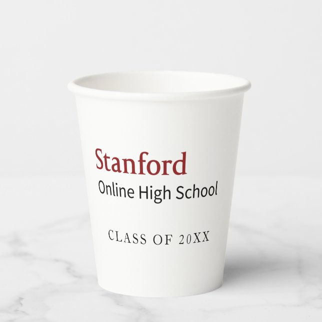 Stanford Online High School Graduate Paper Cups (Front)