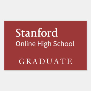 Stanford Online High School Graduate Rectangular Sticker