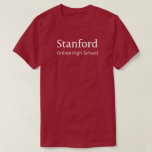Stanford Online High School Logo T-Shirt<br><div class="desc">This design features the official Stanford Online High School logo, showcasing the bold red "Stanford" wordmark above the sleek black "Online High School" text. Clean, professional, and instantly recognizable, this design reflects academic excellence and the prestige of Stanford. Perfect for apparel that represents pride, achievement, and connection to the Stanford...</div>