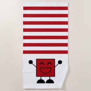 Stanford Online High School Pixel Beach Towel
