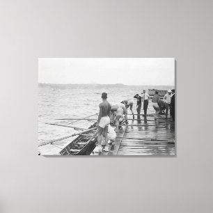 Stanford Rowing Crew Team Photograph Canvas Print