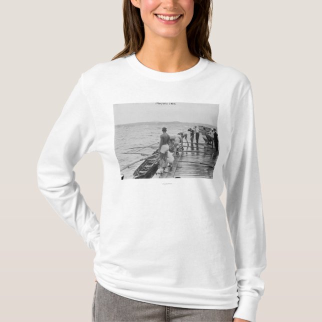 Stanford Rowing Crew Team Photograph T-Shirt (Front)