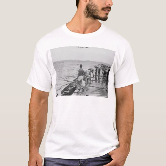 Stanford Rowing Crew Team Photograph T-Shirt (Front)