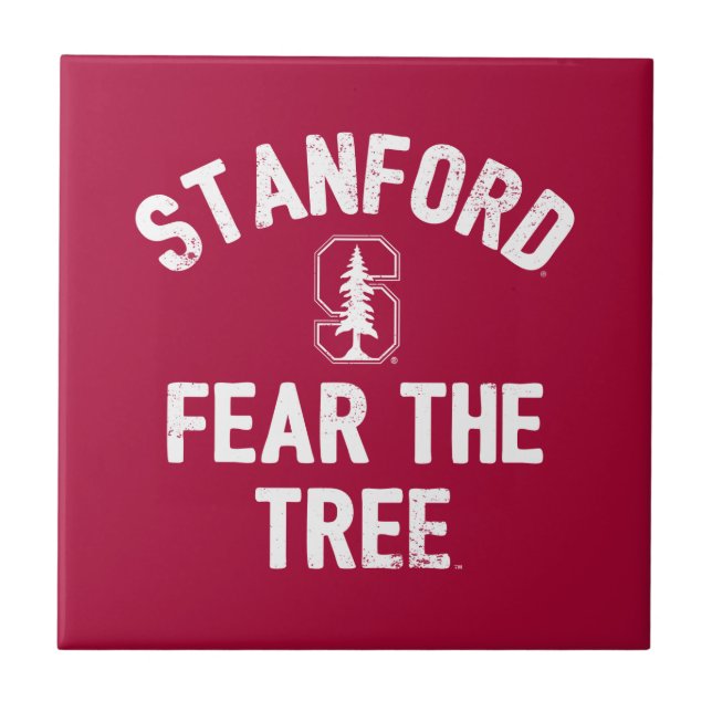 Stanford University | Fear The Stanford Tree Ceramic Tile (Front)