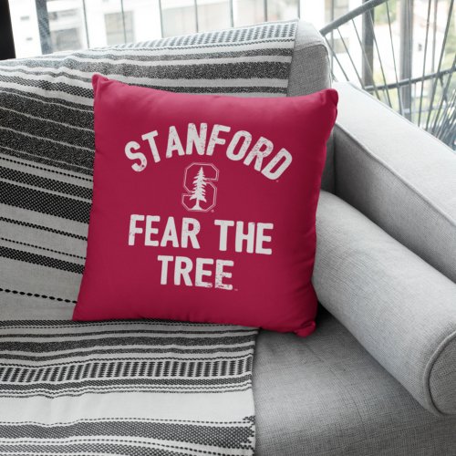 Stanford University  Fear The Stanford Tree Throw Pillow