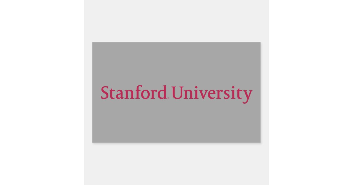 Stanford University Rectangular Sticker | Zazzle