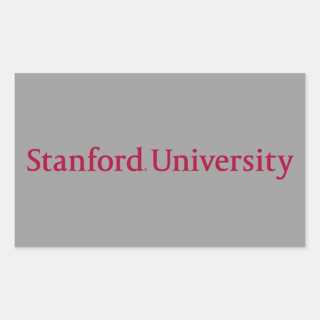 Stanford University Rectangular Sticker (Front)