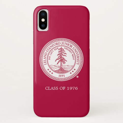 Stanford University Seal White Background iPhone X Case